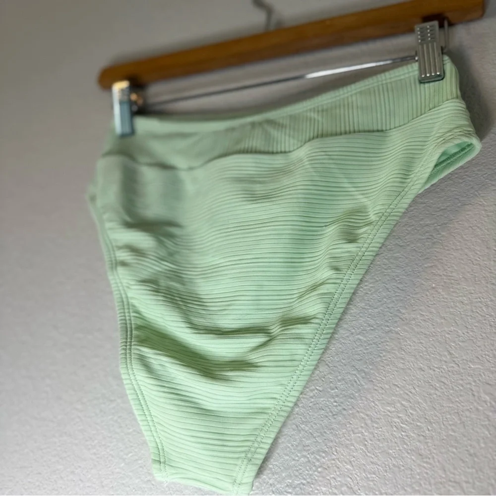 Mint Green High-Waisted Bikini Bottom